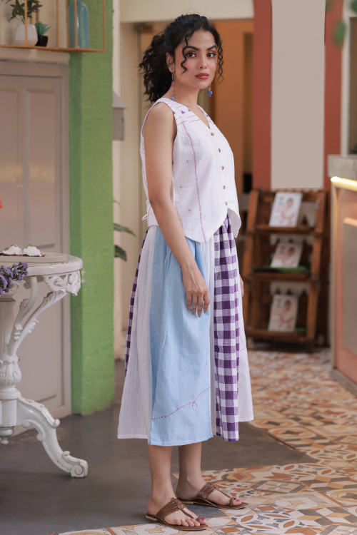 Bebaak Megha Boho Handwoven Skirt Set