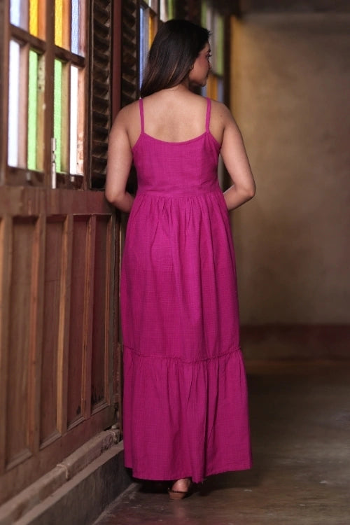 Bebaak Ruby Handwoven Tier Dress