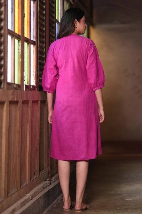 Bebaak Ruby Handwoven Gather Dress