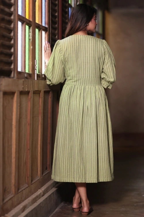 Bebaak Dhani Handwoven Button-Down Dress