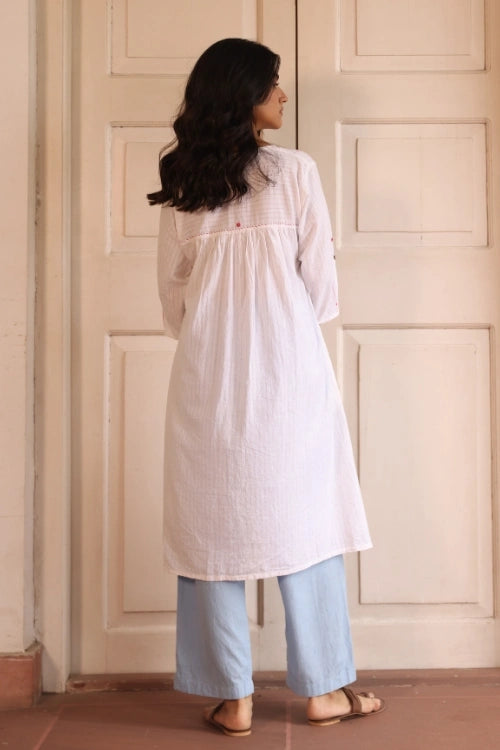 Bebaak Avani Handwoven Cotton Mirror Kurta Set