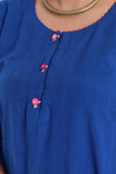 Bebaak Shama Rose Pure Cotton Hand Embroidered Kurta Set | Relove