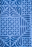 Blue Hand Woven Cotton Bed Sheet