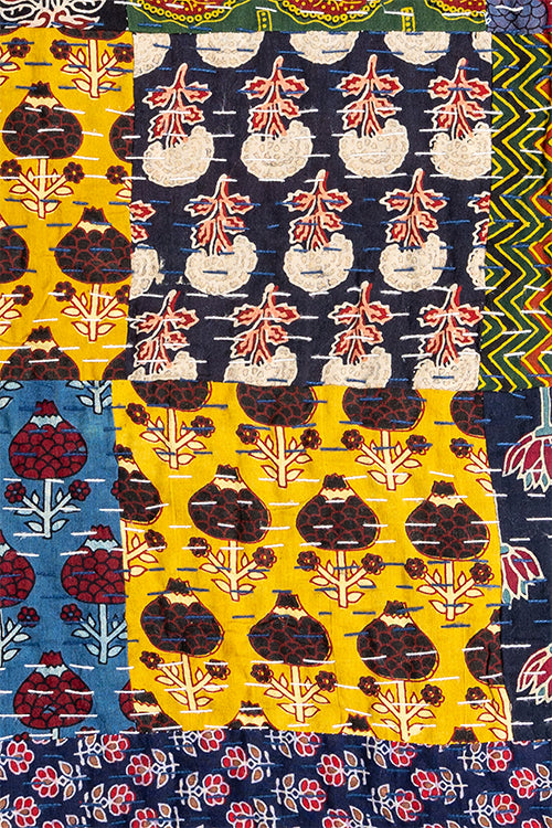 Hand Woven Multi Coloured Cotton Bed Spread