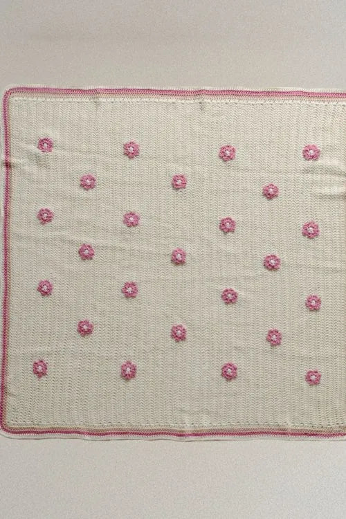 Samoolam Pink Posy Blanket