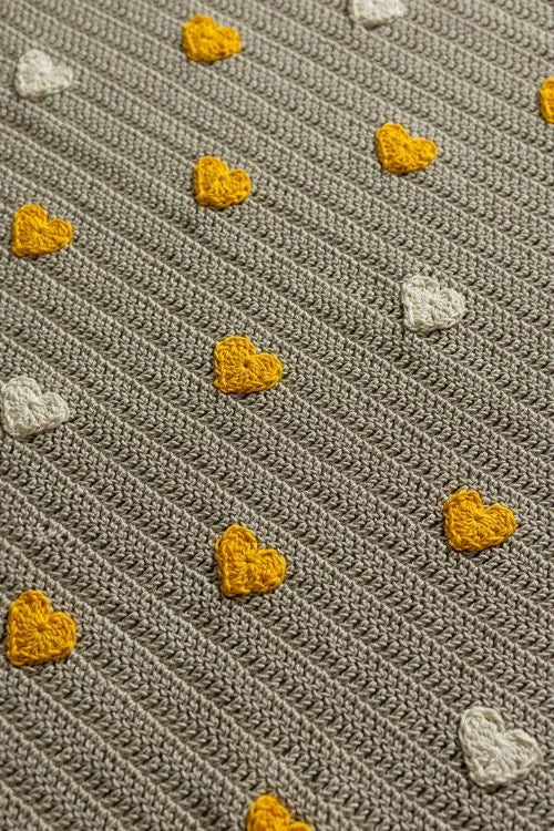 Samoolam Little hearts blanket