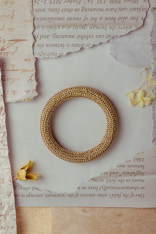 Samoolam Rangat Gold Zari Solid Bangle (Set Of 2)