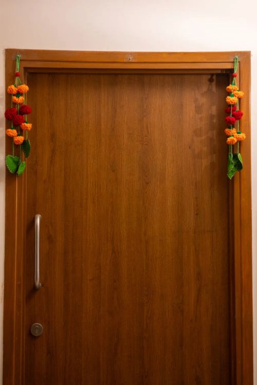 Samoolam Genda Gul Door Side Hanging (Set Of 2)