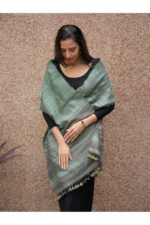 Bhujodi Handwoven Pure Wool  Striped Stole