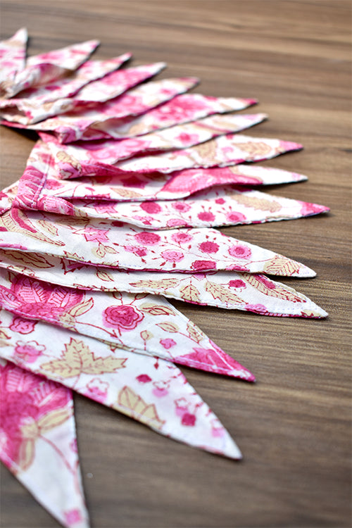 Okhai 'Elves' Hand Block Printed Cotton Bunting