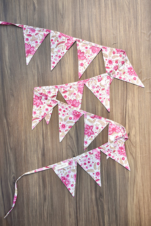 Okhai 'Elves' Hand Block Printed Cotton Bunting