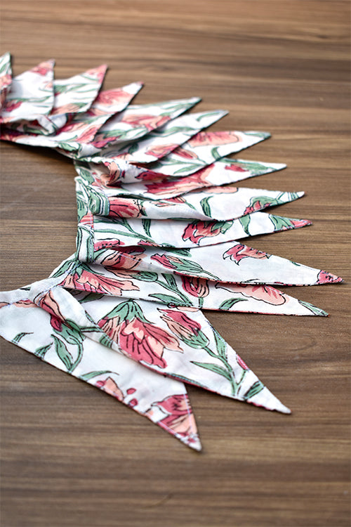 Okhai 'Trinkets' Hand Block Printed Cotton Bunting