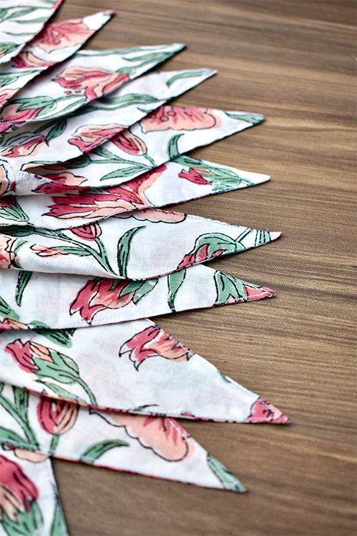 Okhai 'Trinkets' Hand Block Printed Cotton Bunting