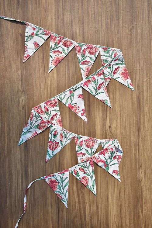Okhai 'Trinkets' Hand Block Printed Cotton Bunting