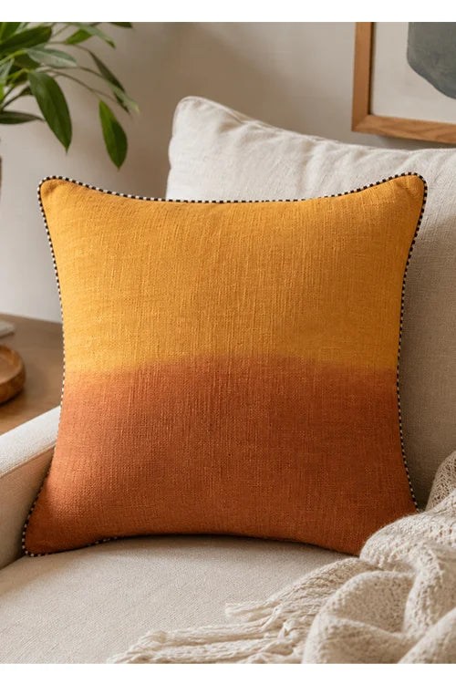 Onset Homes Eclipse Ombre Mustard Cushion Cover