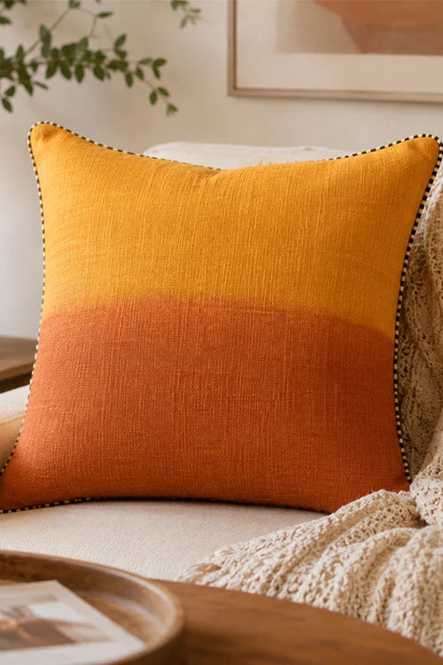 Onset Homes Eclipse Ombre Mustard Cushion Cover