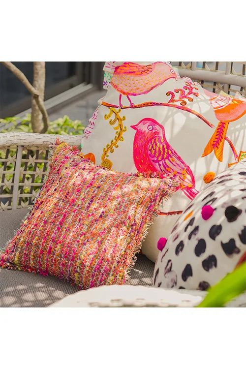 Onset Homes Enlaced Fuchsia Cushion Cover