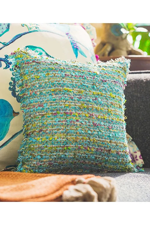 Onset Homes Enlaced Turquoise Cushion Cover