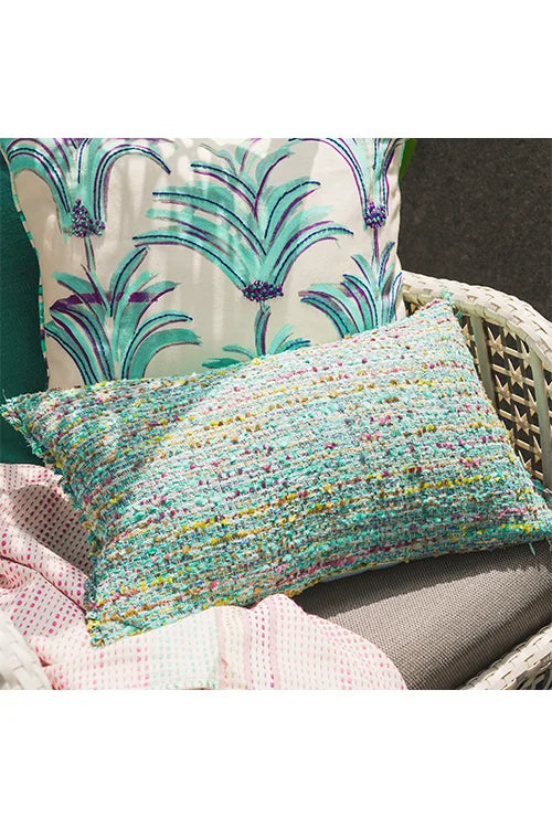 Onset Homes Enlaced Turquoise Cushion Cover