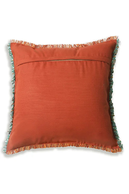 Onset Homes Khwab Handwoven Cushion Rust
