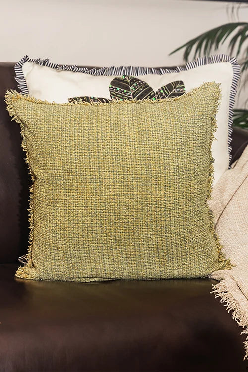 Onset Homes Nomad Textured Lime Cushion Cover