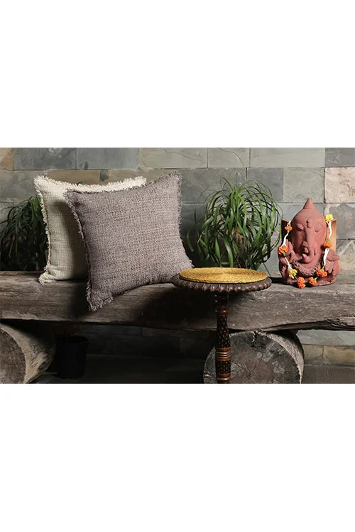 Onset Homes Sukoon Neutral Grey Cushion Cover