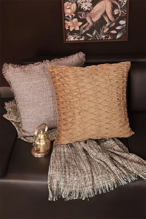 Onset Homes Sukoon Neutral Grey Cushion Cover