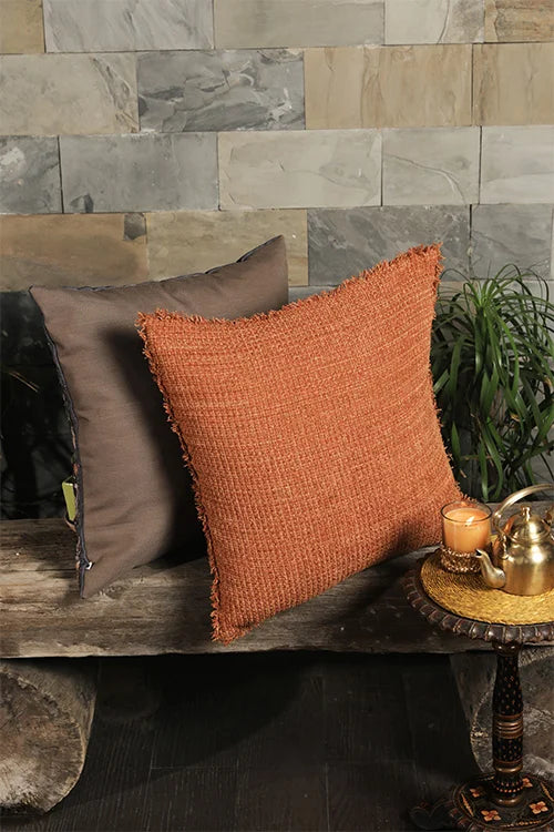 Onset Homes Sukoon Rust Cushion Cover