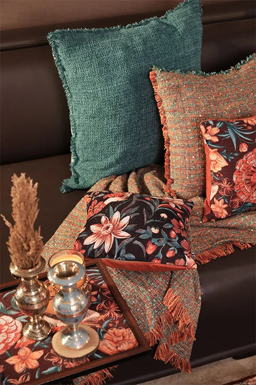 Onset Homes Sukoon Teal Cushion Cover