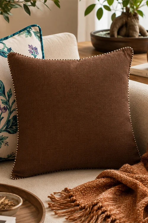 Onset Homes Woven Haven Brown Cushion Cover