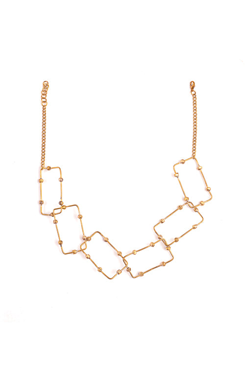 Miharu Bluebell Meadows Brass Necklace