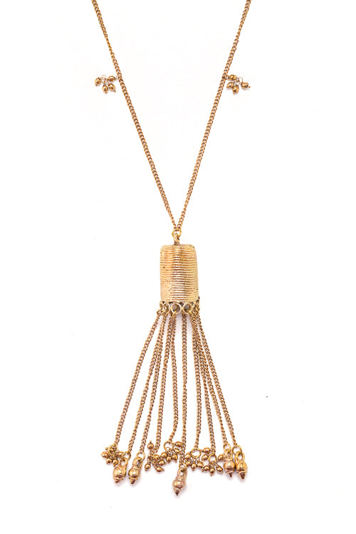 Miharu Royal Filigree Brass Necklace