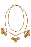 Miharu Jasmine Brass Necklace