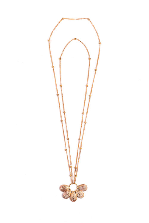 Miharu Daisy Dreams Brass Necklace