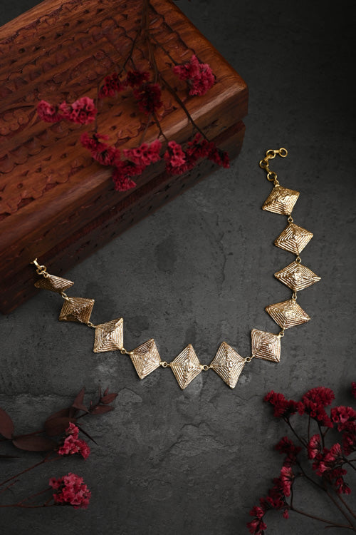 Miharu Roshni  Dokra Collar Necklace