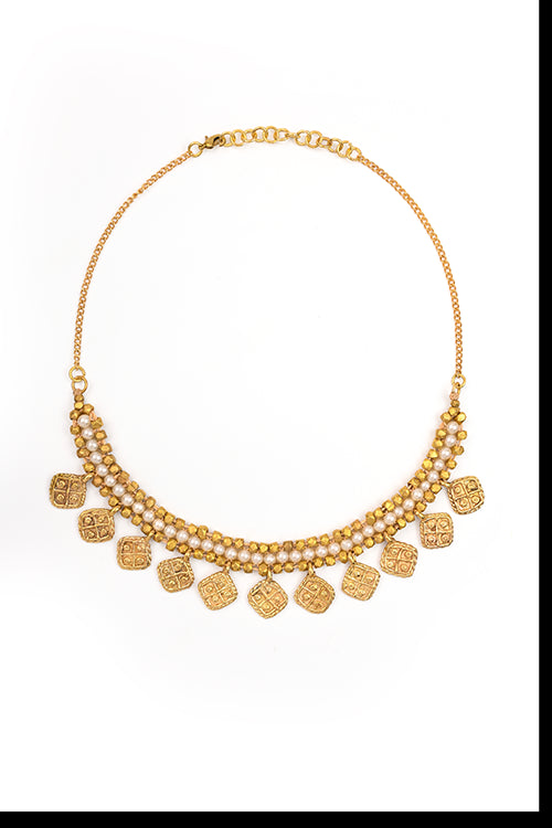 Miharu Dokra Charm Collar Legacy Necklace