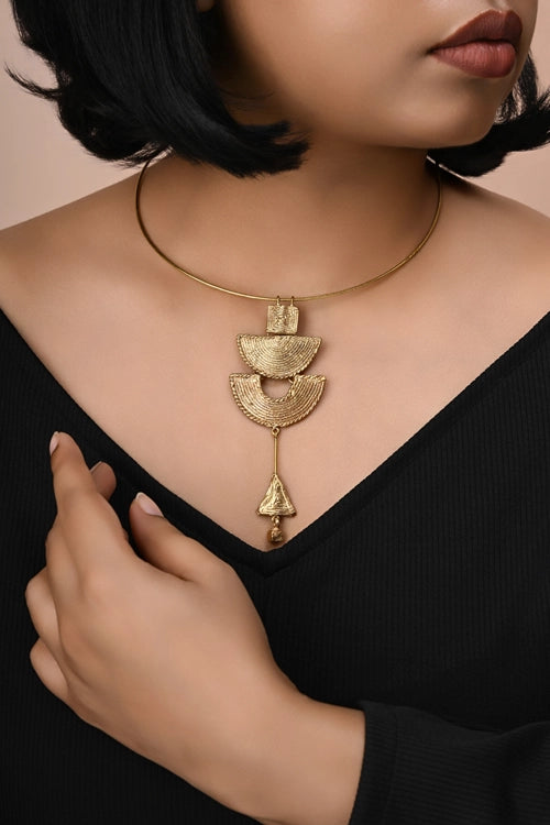 Miharu Oorja Dhokra Necklace