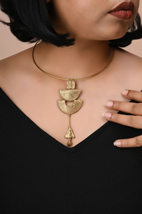 Miharu Oorja Dhokra Necklace