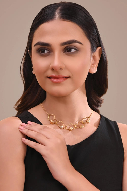 Miharu Charita Dhokra Necklace