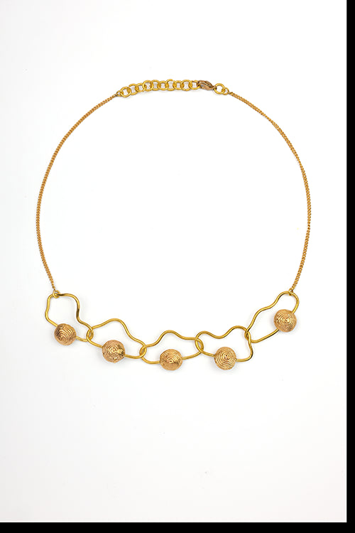 Miharu Charita Dhokra Necklace