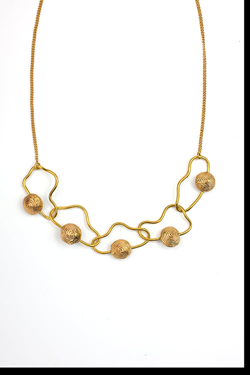 Miharu Charita Dhokra Necklace