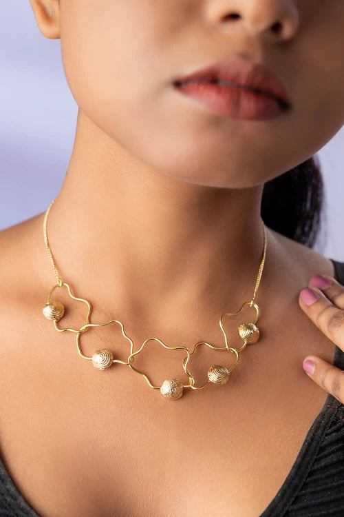 Miharu Charita Dhokra Necklace
