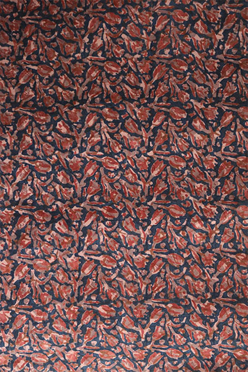 Natural Dye Block Print Cotton Fabric x 0.50 Meter