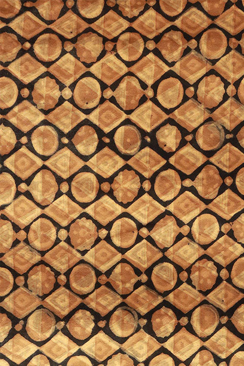 Creative Bee Natural Dye Block Print Cotton Fabric x 0.50 Meter