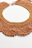 Samoolam Handmade Lace Collar Necklace ~ Peach
