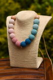 The Good Gift, Necklace, Crochet Bead, Cotton, Pastel