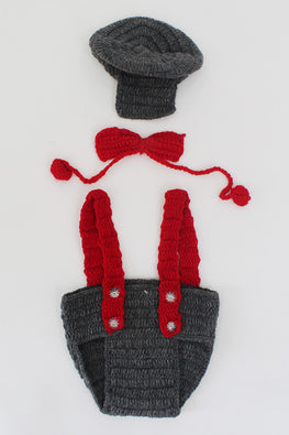 Ajoobaa "Suspendor" Crochet Photoprop Set