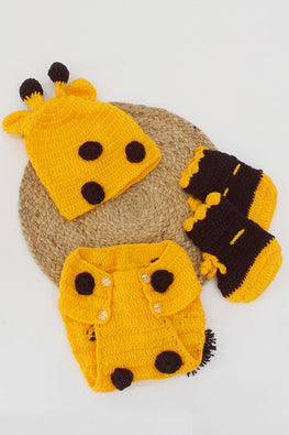 Ajoobaa "Giraffe Design" Handmade Crochet Photoprop