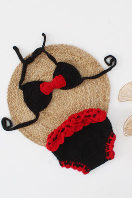 Ajoobaa "Bikini Style" Handmade Black Crochet Photoprop