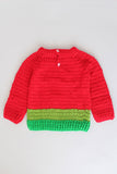 Handmade Crochet "Watermelon" Sweater for Kids - Red